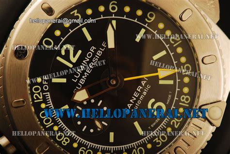 panerai watch 00307 submersible depth gauge secs